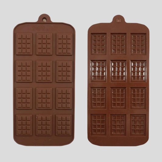12-Cell Silicone Chocolate & Fondant Mold – Non-Stick Baking Tray