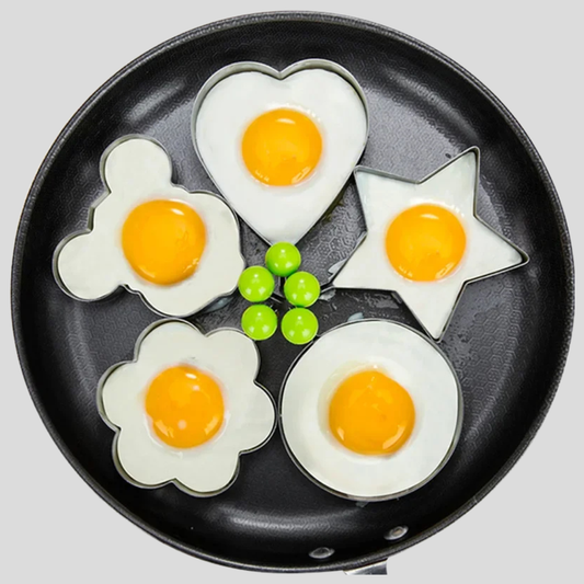 Stainless Steel Egg & Pancake Ring Mold – Fried Egg Shaper